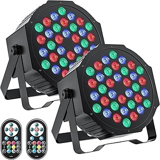 LED Par Light, Stage Lights Party Light Strip 36pcs LED RGB DMX512 Control, Disco Light Spotlight for Stage DJ Party Show ...