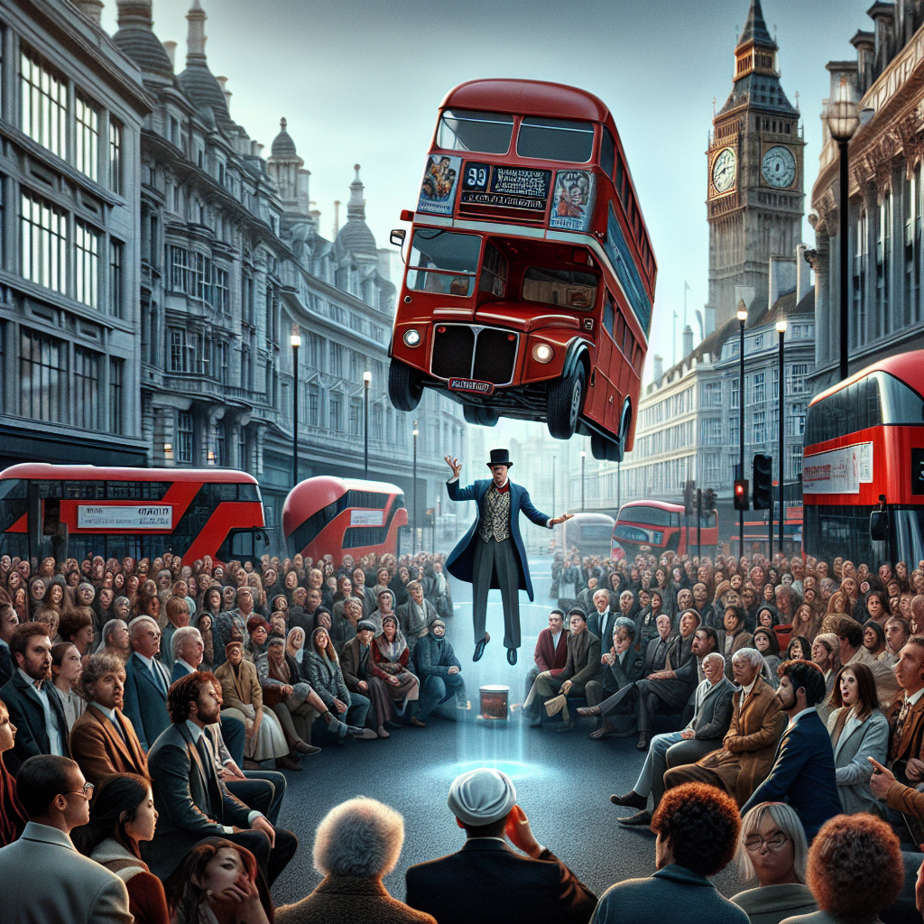 Dynamo Mesmerizes London Crowd with Gravity-Defying Bus Levitation